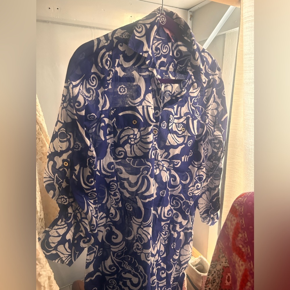 Lily Pulitzer Captiva tunic shirt Tide Pools - Picture 4 of 5